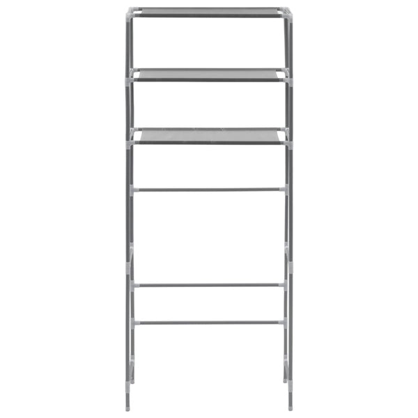 3 Tier Storage Rack Over Laundry Machine Silver 69X28x169 Cm Shelves