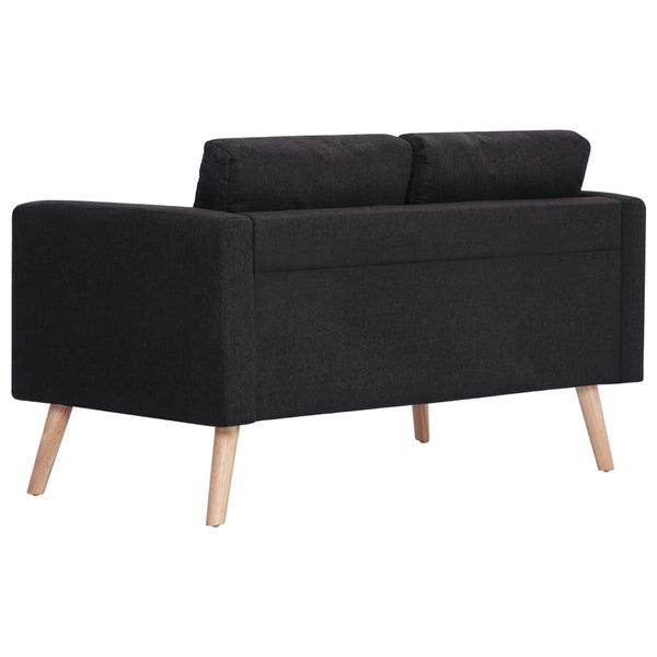 2 Seater Sofa Fabric Black Sofas Armchairs & Couches