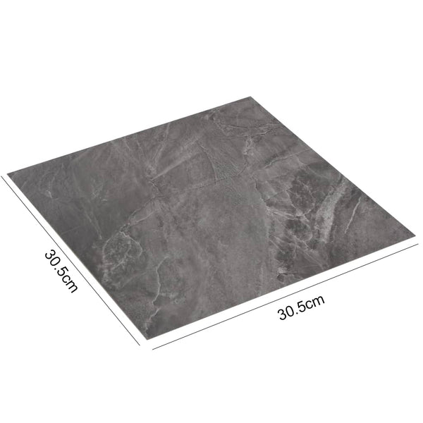 Vidaxl Self Adhesive Pvc Flooring Planks 30.5Cm X Black With Pattern Other Flooring & Tiles