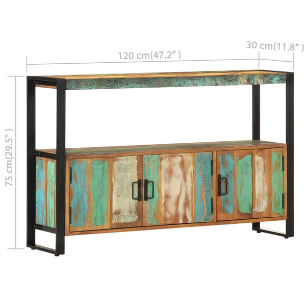Sideboard 120X30x75 Cm Solid Reclaimed Wood Sideboards & Buffets