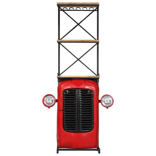 Racks & Holders Tractor Wine Cabinet 49X31x172 Cm Solid Wood Mango