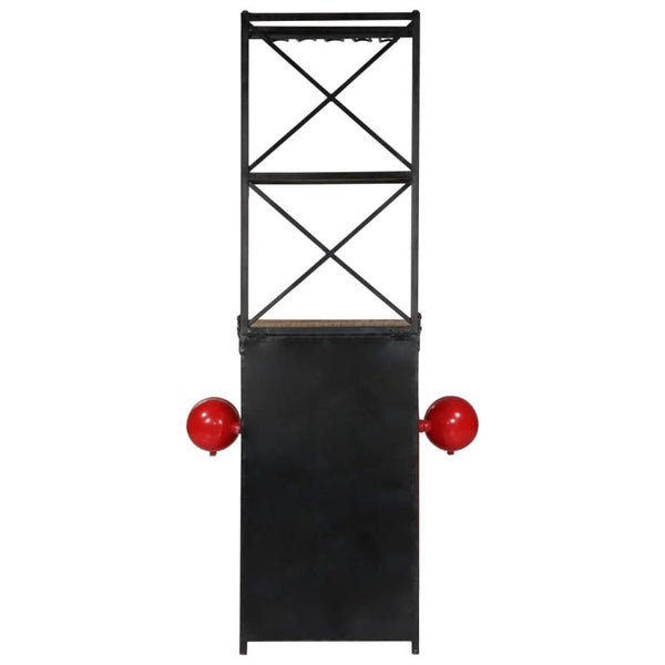 Racks & Holders Tractor Wine Cabinet 49X31x172 Cm Solid Wood Mango