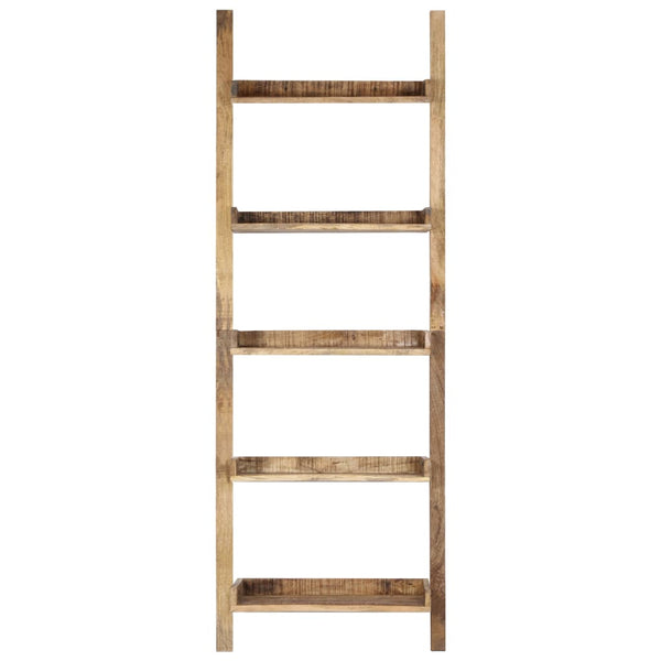 Ladder Shelf Brown 75X37x205 Cm Solid Mango Wood Bookshelves