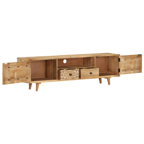 Tv Cabinet 140X30x40 Cm Solid Mango Wood Tv Stands & Entertainment Units