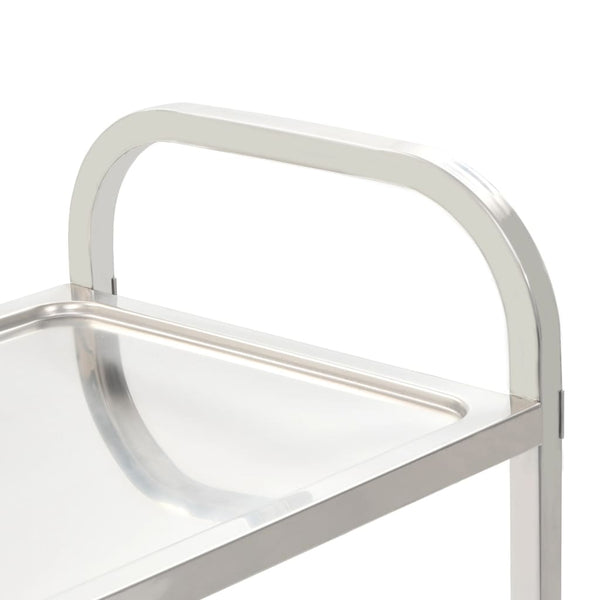 Vidaxl 4 Tier Kitchen Trolley 107X55x125 Cm Stainless Steel Kitchen Carts