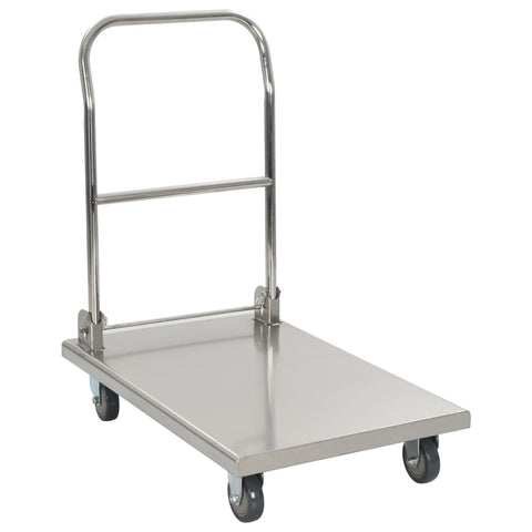 Platform Wagon Silver 82X53x86 Cm Stainless Steel Kitchen Carts