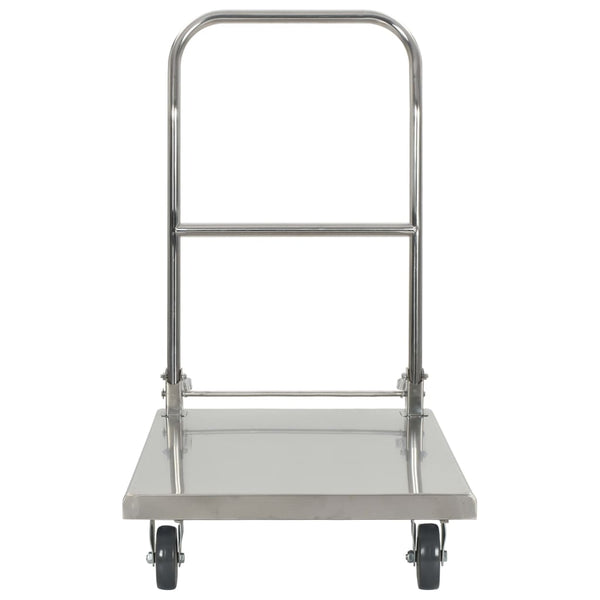Kitchen Carts Platform Wagon Silver 82X53x86 Cm Stainless Steel
