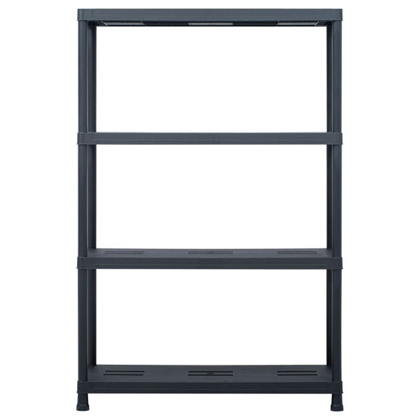 Storage Shelf Racks 2 Pcs Black 220 Kg 90X40x138 Cm Plastic Racks & Holders
