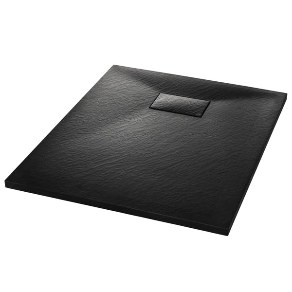 Vidaxl Shower Base Tray Smc Black 90X70 Cm Shower Trays & Bases