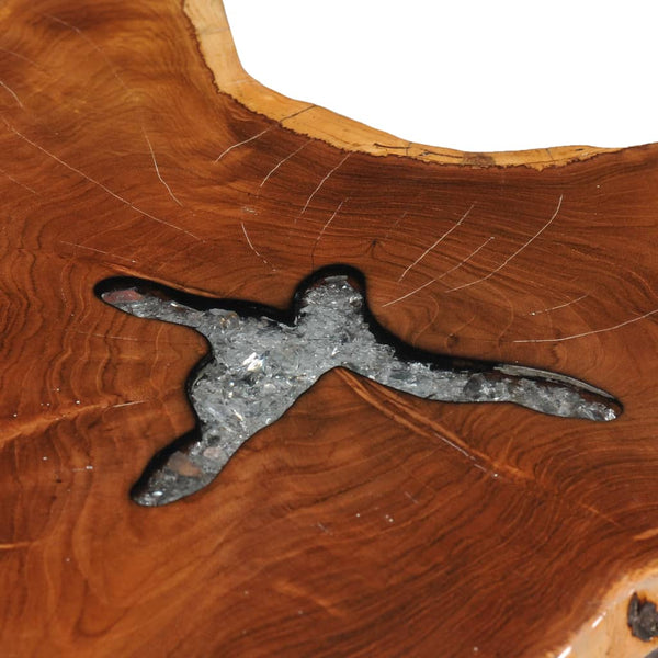 Coffee Table 70X45 Cm Solid Teak Wood And Polyresin Coffee Tables