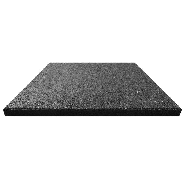 Fall Protection Tiles 18 Pcs Rubber 50X50x3 Cm Black Door Mats & Floor Mats