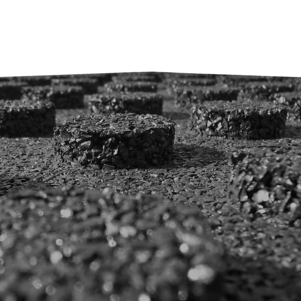 Fall Protection Tiles 18 Pcs Rubber 50X50x3 Cm Black Door Mats & Floor Mats