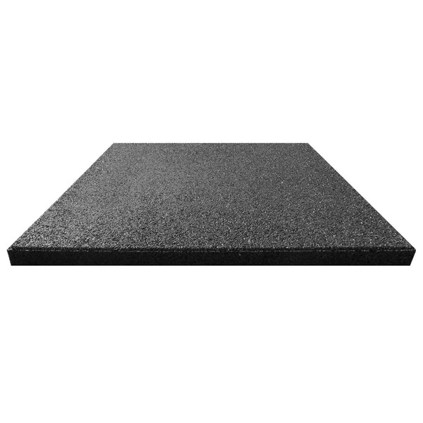 Fall Protection Tiles 24 Pcs Rubber 50X50x3 Cm Black Door Mats & Floor Mats