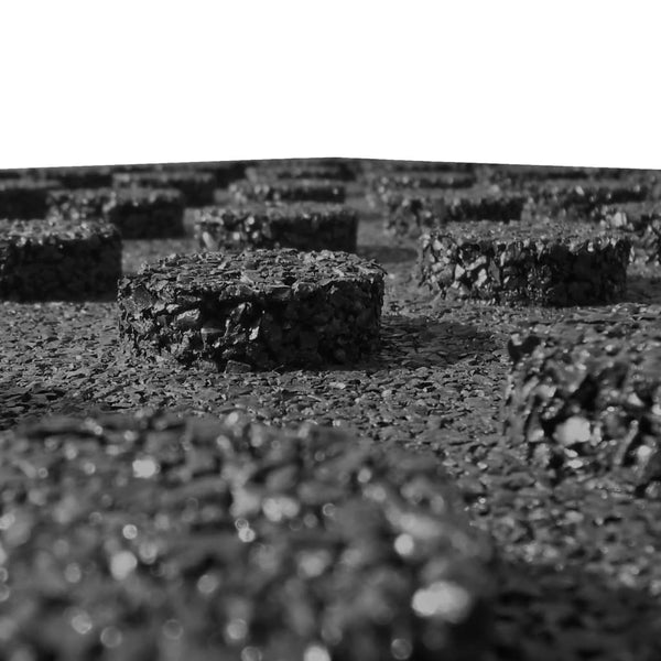 Fall Protection Tiles 24 Pcs Rubber 50X50x3 Cm Black Door Mats & Floor Mats