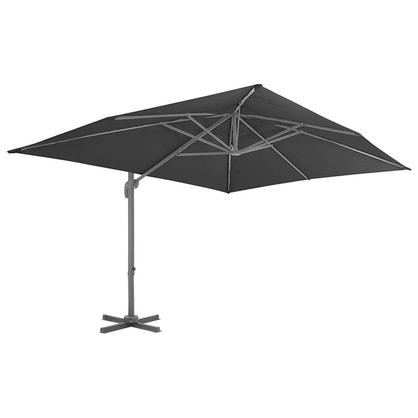 Vidaxl Garden Parasol With Portable Base Anthracite Shade Sails