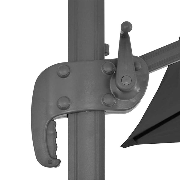 Vidaxl Garden Parasol With Portable Base Anthracite Shade Sails