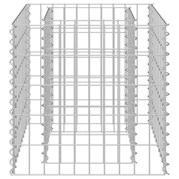 Vidaxl Gabion Raised Bed Galvanised Steel 50X50x50 Cm Raised Garden Beds
