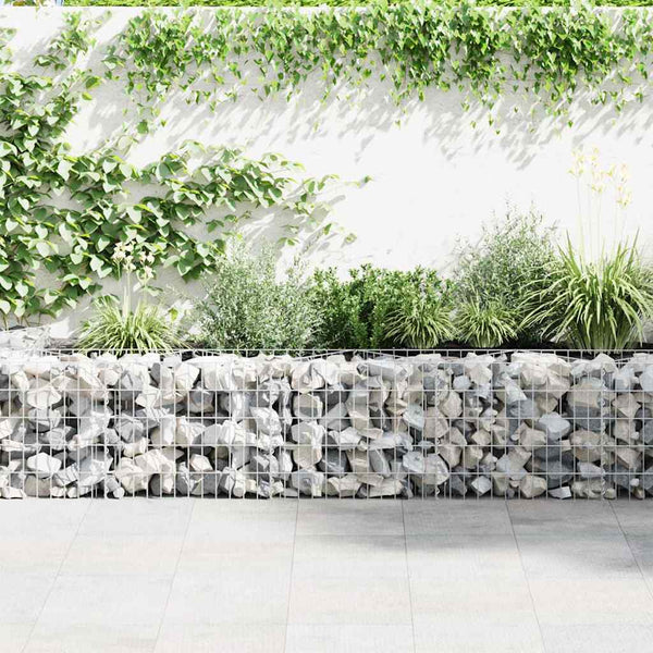 Vidaxl Gabion Wall Galvanised Steel 450X30x50 Cm Gabion Baskets