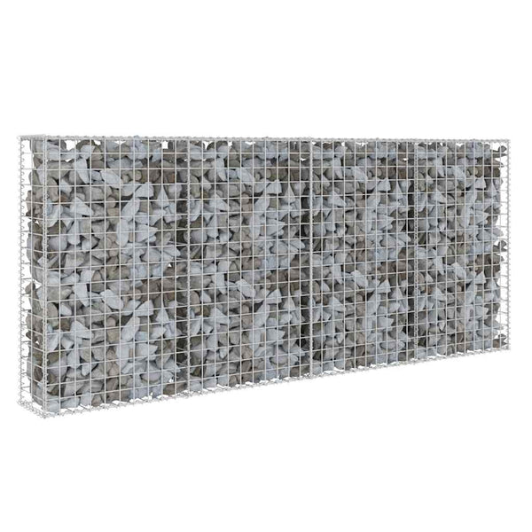 Vidaxl Gabion Wall With Covers Galvanised Steel 200X20x85cm Gabion Baskets