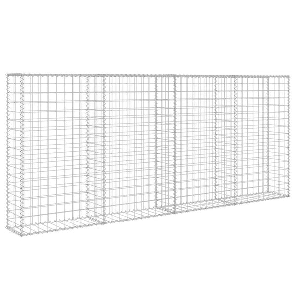 Vidaxl Gabion Wall With Covers Galvanised Steel 200X20x85cm Gabion Baskets
