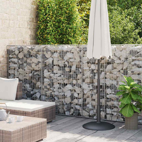 Gabion Wall With Covers Galvanised Steel 600X50x150 Cm Gabion Baskets