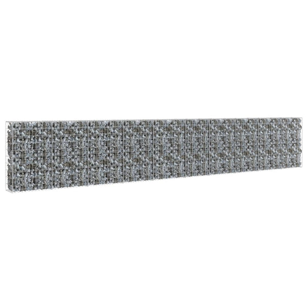 Gabion Wall With Covers Galvanised Steel 600X30x100 Cm
