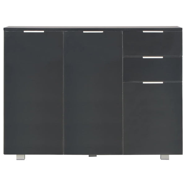 Sideboard High Gloss Black 107X35x80.5 Cm Sideboards & Buffets