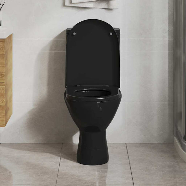 Vidaxl Soft Close Toilet Seat With Quick Release Design Black Toilet Seats