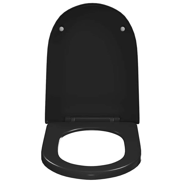 Vidaxl Soft Close Toilet Seat With Quick Release Design Black Toilet Seats