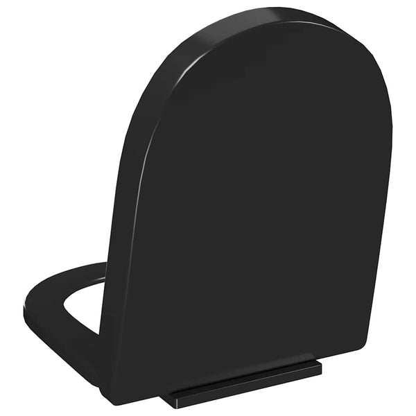 Vidaxl Soft Close Toilet Seat With Quick Release Design Black Toilet Seats