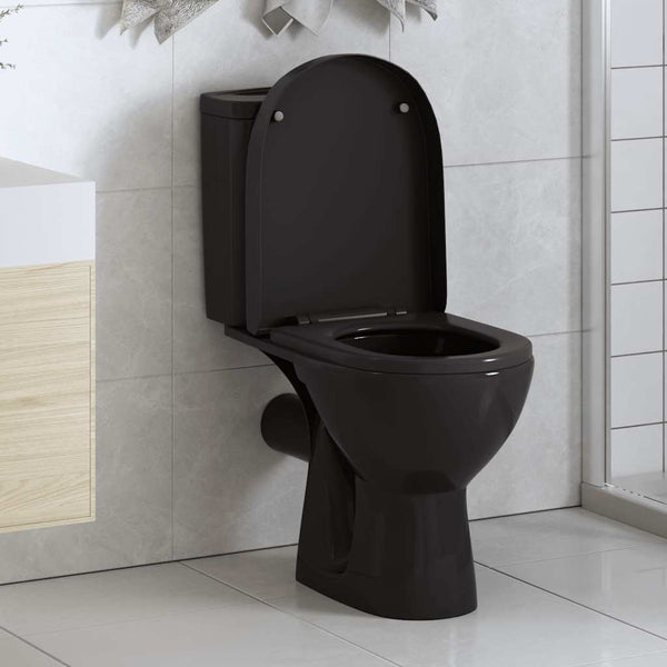 Vidaxl Soft Close Toilet Seat With Quick Release Design Black Toilet Seats
