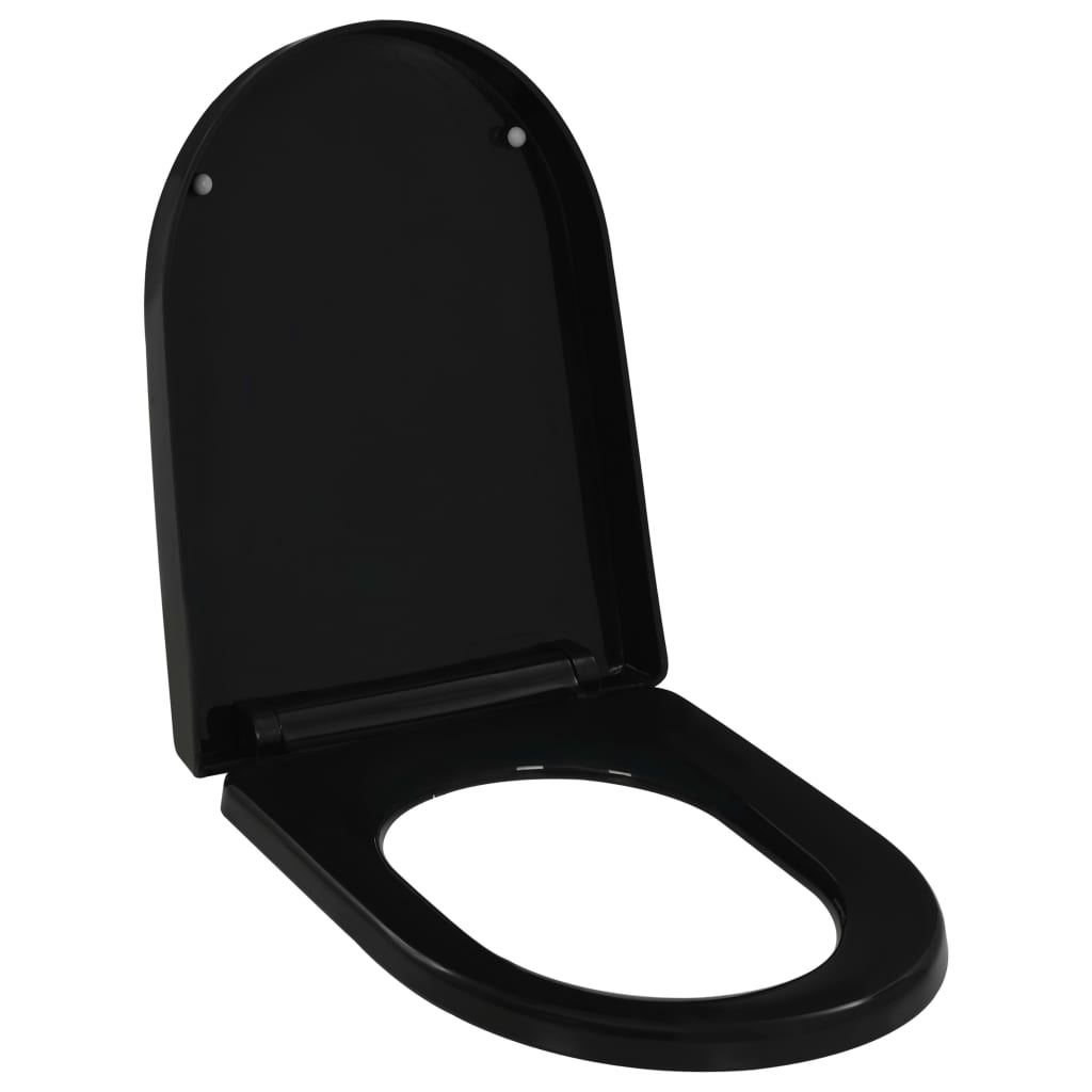 Vidaxl Soft Close Toilet Seat With Quick Release Design Black Toilet Seats