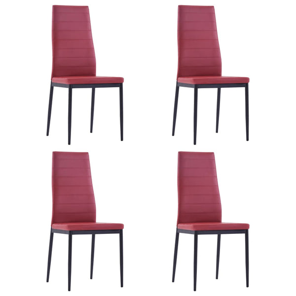 Five Piece Dining Set Wine Red Dining Sets