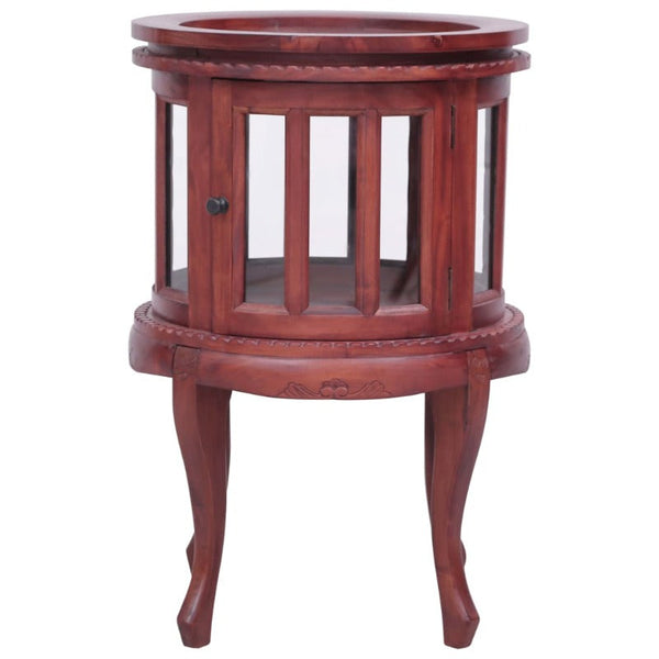 Cabinets & Cupboards Vitrine Cabinet Brown 50X50x76 Cm Solid Mahogany Wood