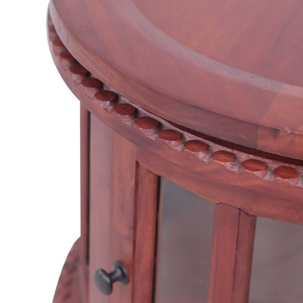 Cabinets & Cupboards Vitrine Cabinet Brown 50X50x76 Cm Solid Mahogany Wood