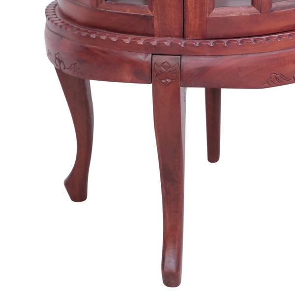 Cabinets & Cupboards Vitrine Cabinet Brown 50X50x76 Cm Solid Mahogany Wood