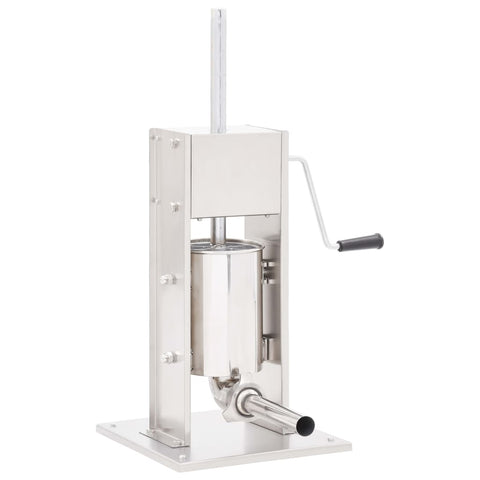 Manual Sausage Stuffer Silver 3 L Stainless Steel Sausage Stuffers