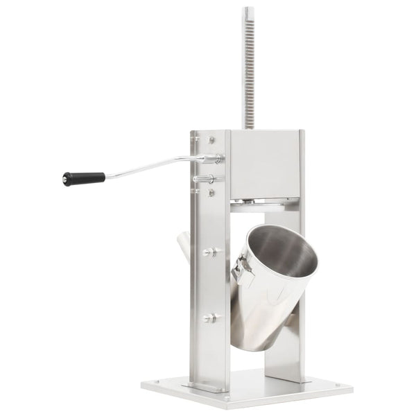 Manual Sausage Stuffer Silver 3 L Stainless Steel Sausage Stuffers