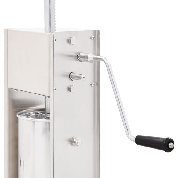 Manual Sausage Stuffer Silver 3 L Stainless Steel Sausage Stuffers