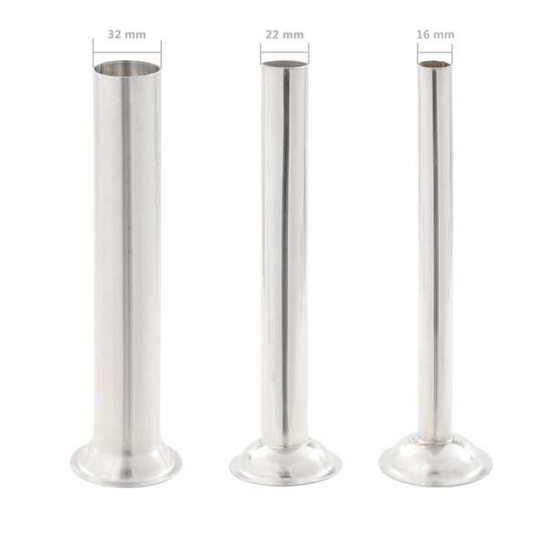 Manual Sausage Stuffer Silver 3 L Stainless Steel Sausage Stuffers