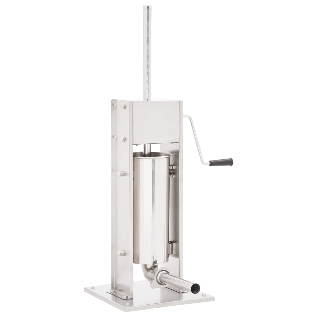 Manual Sausage Stuffer Silver 5 L Stainless Steel Sausage Stuffers