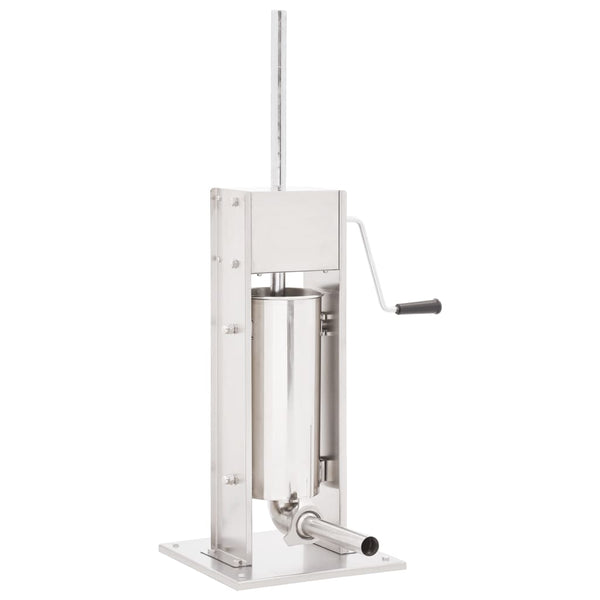 Manual Sausage Stuffer Silver 5 L Stainless Steel Sausage Stuffers