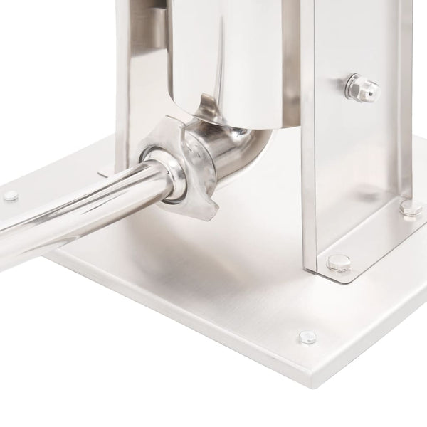 Manual Sausage Stuffer Silver 5 L Stainless Steel Sausage Stuffers