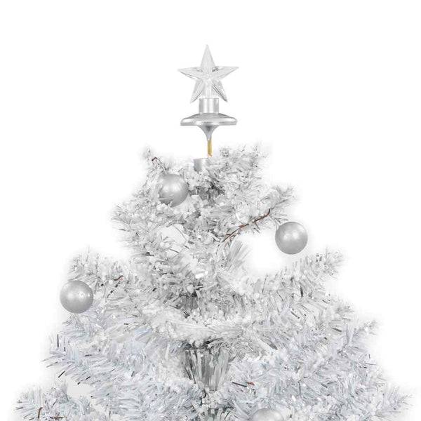 Snowing Christmas Tree With Umbrella Base White 75 Cm Seasonal Decorations