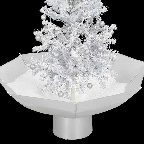 Snowing Christmas Tree With Umbrella Base White 75 Cm Seasonal Decorations