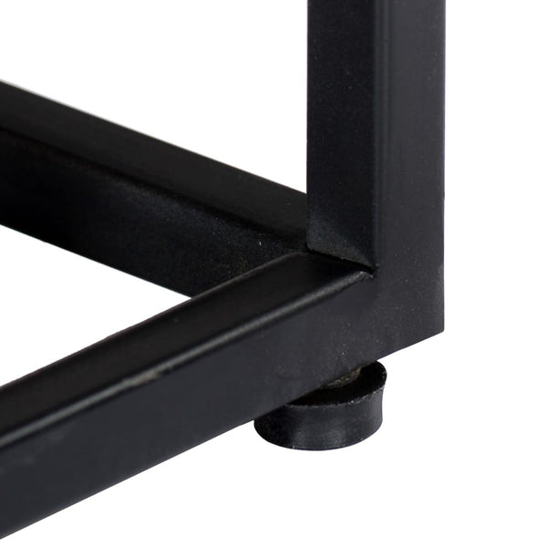 Bedside Cabinet 40X30x50 Cm Solid Reclaimed Wood And Steel Bedside Tables