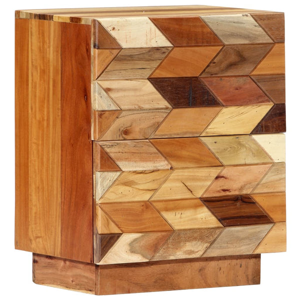Bedside Cabinet 40X30x50 Cm Solid Reclaimed Wood Bedside Tables