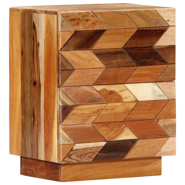Bedside Cabinet 40X30x50 Cm Solid Reclaimed Wood Bedside Tables