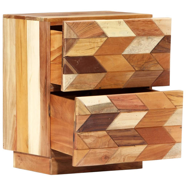 Bedside Cabinet 40X30x50 Cm Solid Reclaimed Wood Bedside Tables