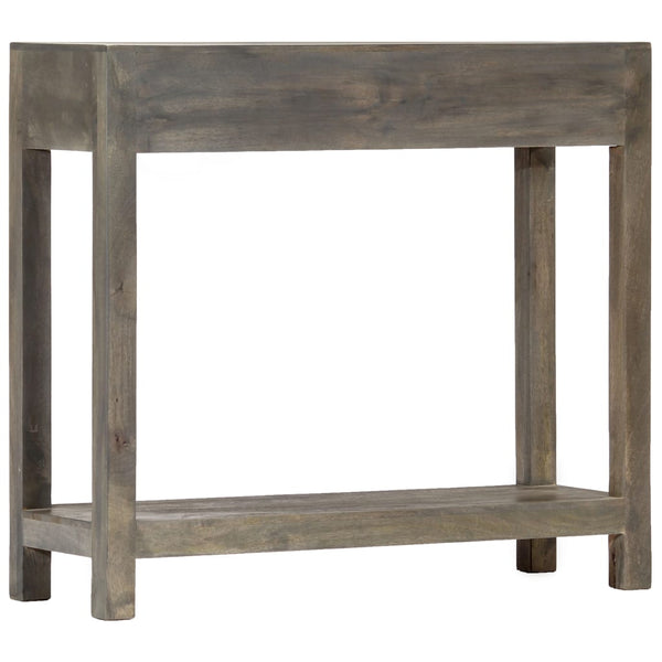 Console Table Grey 86X30x76 Cm Solid Mango Wood Tables